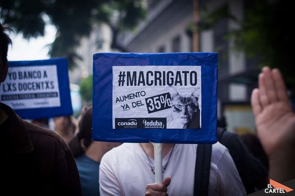 Marcha Federal Educativa - 35% , gato.